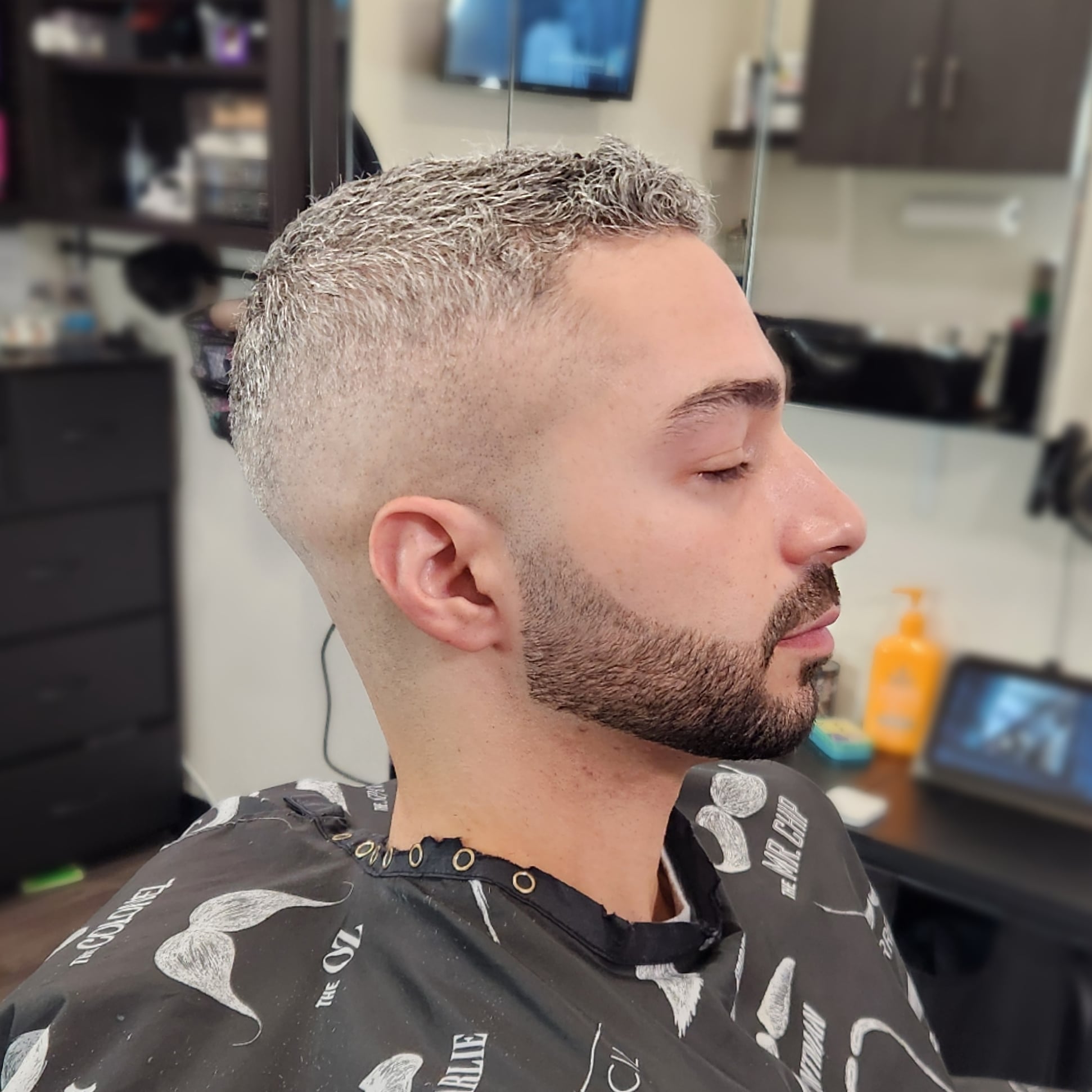 Classic cut styled with volume